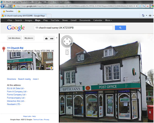 Google Maps Dirección Falsa Sport and Health Import LTD